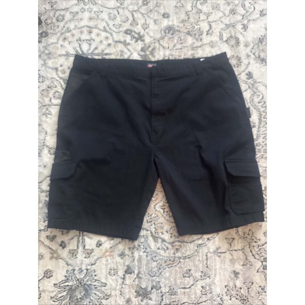DICKIES Flex 13" Relaxed Fit Essential Work Shorts 44" Black Multi Pocket Hammer